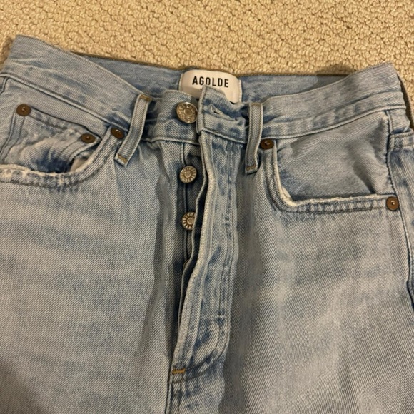 Agolde Light Blue Vintage Straight Jeans - Picture 4 of 5
